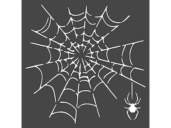 Plastic Stencil Spider Web for Drawing