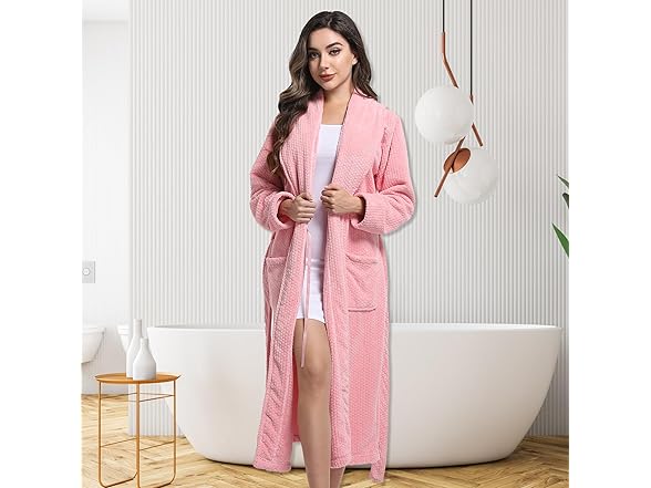 PJGGZ Women's Shawl Collar Bathrobe