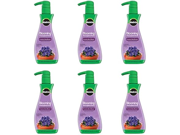 Miracle-Gro Blooming Houseplant Food, Plant Fertilizer, 8 oz. (6-Pack)