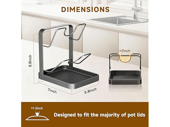 Pot Lid Storage Rack