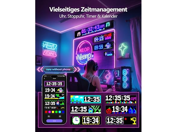 JDVOOTD Programmable LED Truck Sign