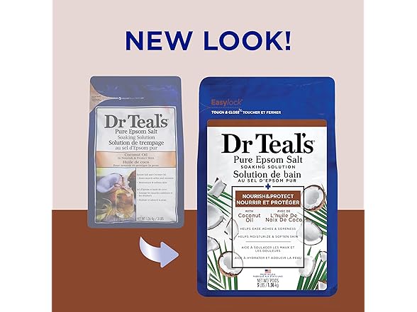 Dr Teal's Epsom Salt Coconut Oil, 3lbs