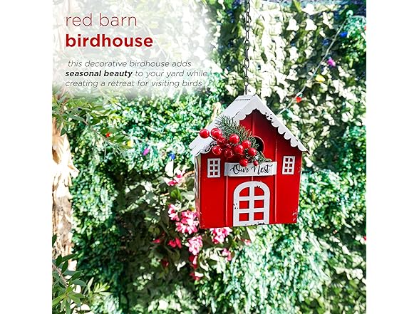 Alpine Corporation Hanging Barn Birdhouse