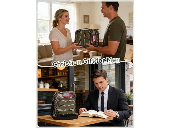 Bafei Tactical Bible Cover 4pc w/ShoulderStrap