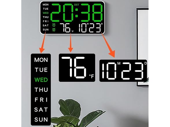 Sohodoo Led Digital Wall Clock
