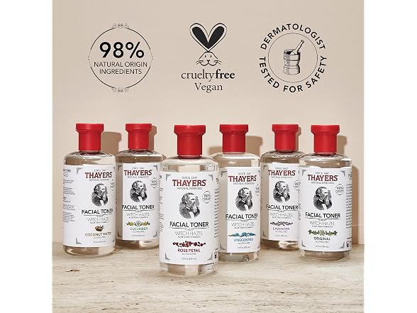Thayers Unscented Witch Hazel Toner 12oz 3 Pack
