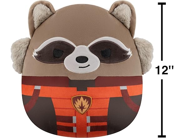 Squishmallows Original 12in Marvel Rocket Plush