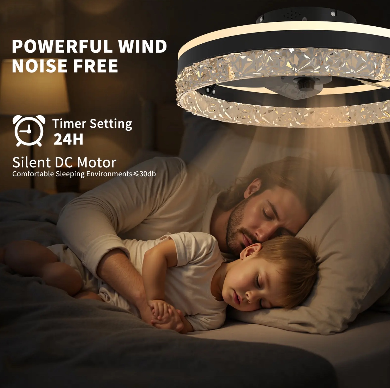 Smart RGB LED Ceiling Fan 20 w/ Remote - Gallery 16