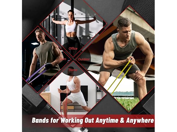 Jamestry 5Pcs Resistance Bands