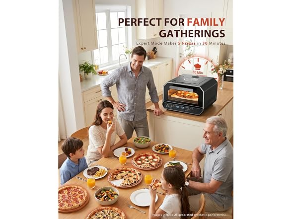 13-in-1 Indoor Pizza Oven, Top Viewing