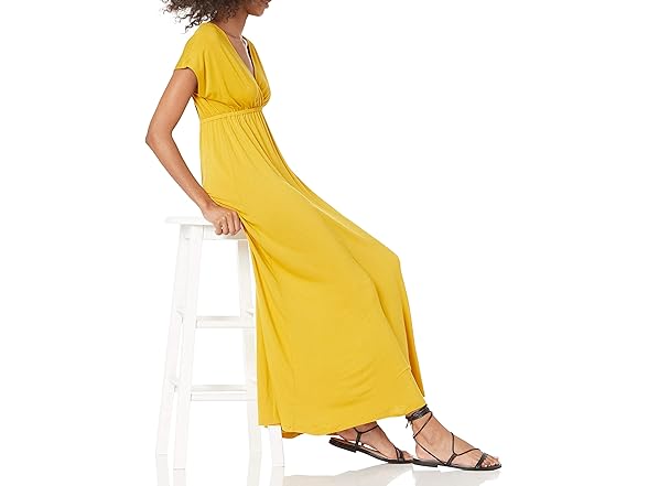 Amazon Essentials Womens Waisted Maxi Dress