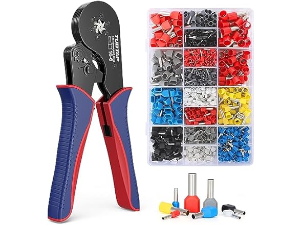 TUBTAP Wire Ferrule Crimping Tool Kit