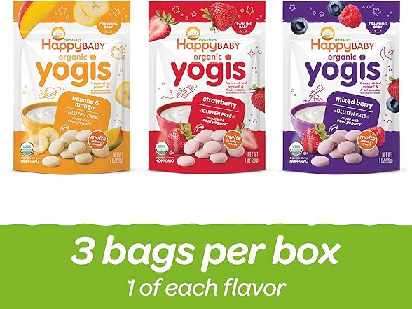 3PK Organics Yogis Freeze-Dried Yogurt Snacks