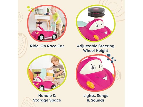 B. toys – Push CarToy, Ride On Race Car, Walker