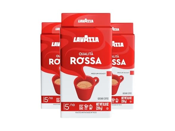 Lavazza Qualita Rossa, 8.8 oz Brick, Ground