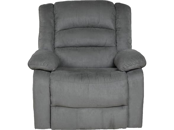 Relaxzen Massaging Rocker Recliner, Gray