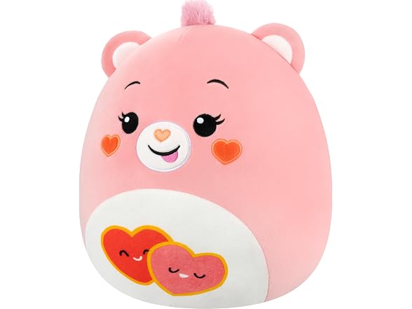 Squishmallows Care Bears 12in Love-a-Lot Bear
