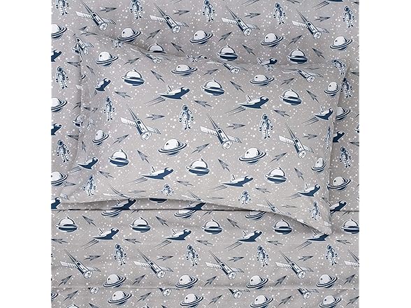 Kids Rocket Astronaut Printed Sheet Set