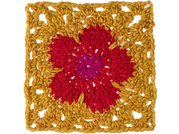Red Heart All In One Flower Power Yarn, Marigold
