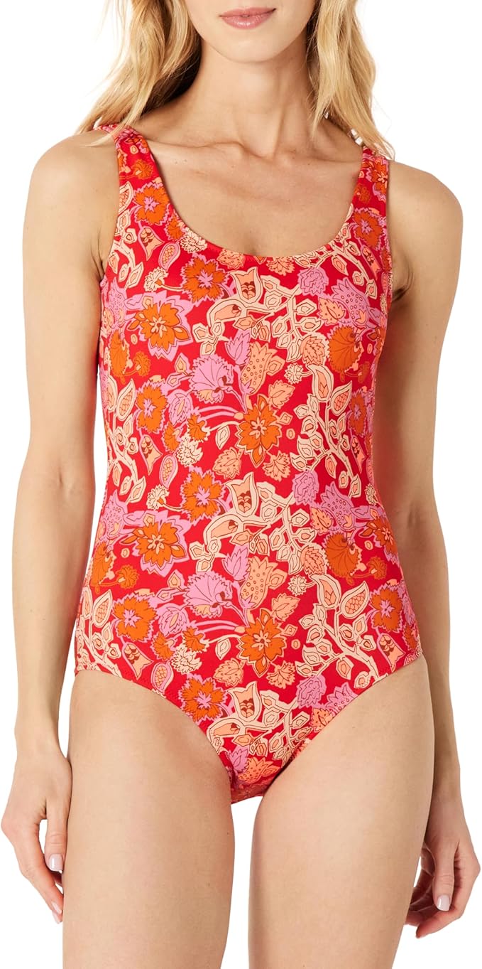 Amazon Essentials Women Classic Scoop Swimsuit - Gallery 16