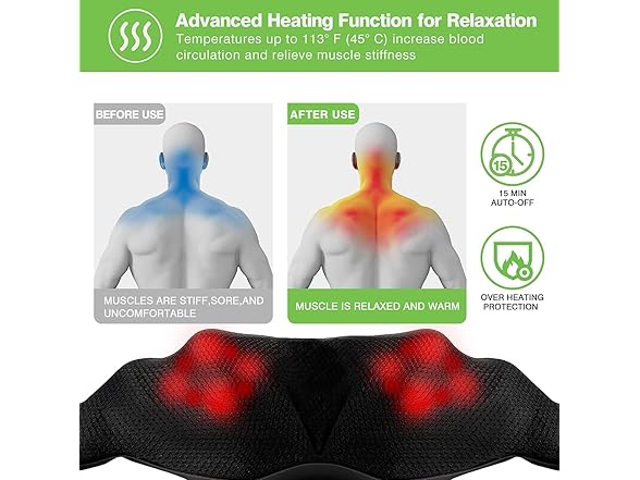 cotsoco Shiatsu Neck Massager - Dark Grey