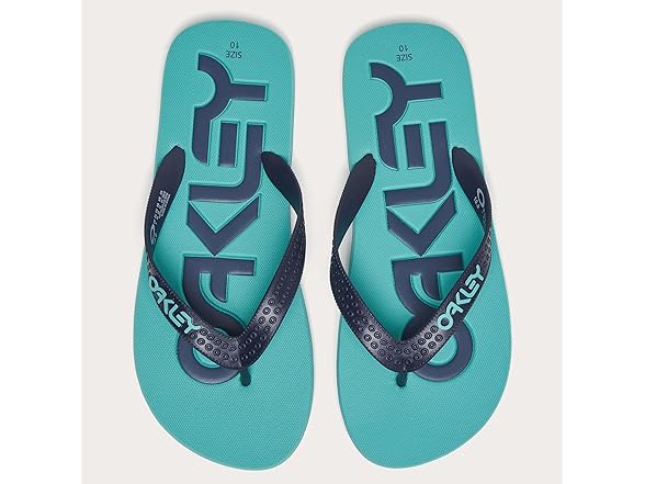 Oakley Men's College Flip Flop, Teal , 8