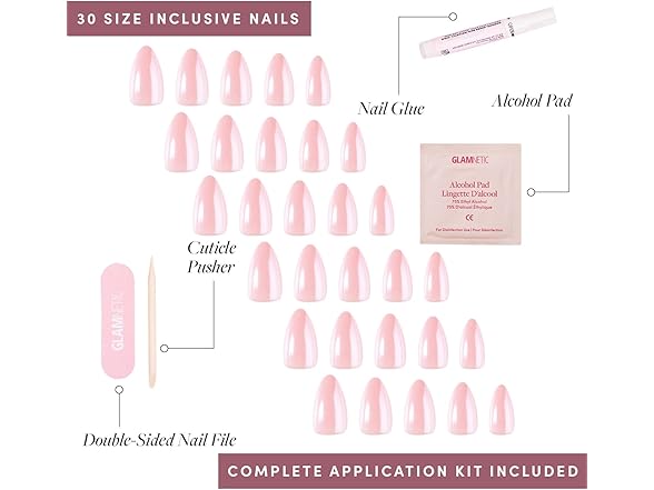 Glamnetic Press On Nails - First Kiss