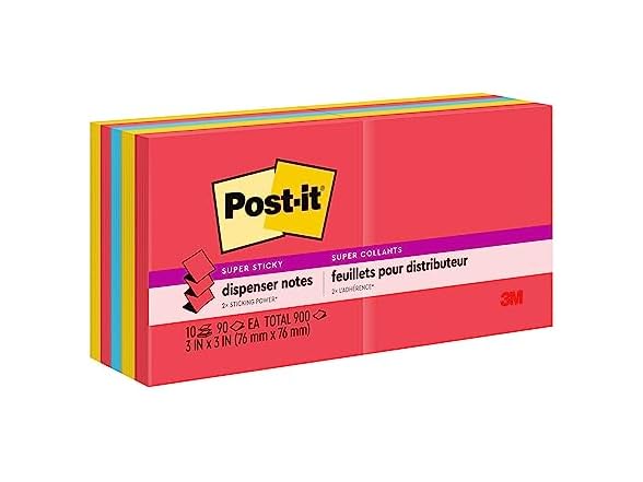 Post-it Super Sticky Dispenser Notes