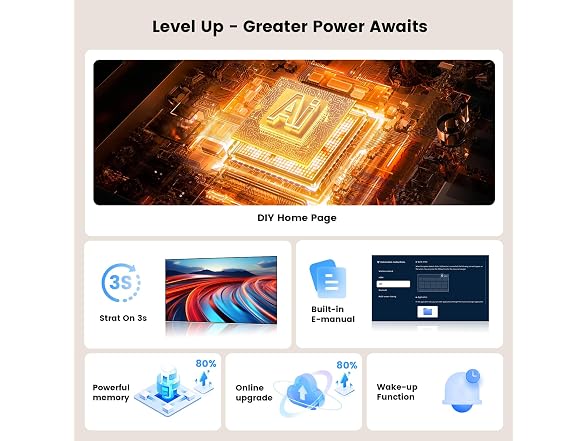 ONOAYO Outdoor-Projector-4K with AI Auto