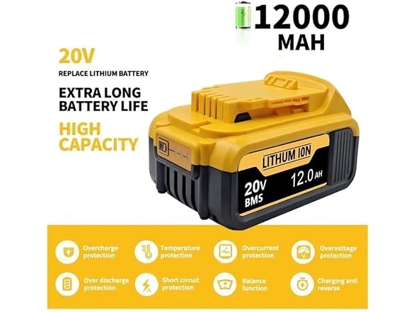 BVWBCR GAR-52 20V 12Ah Battery