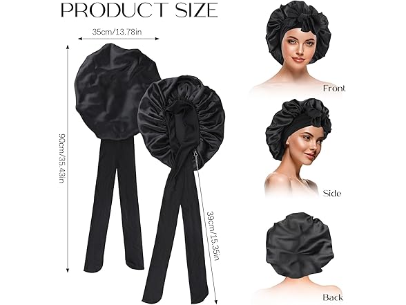 Flaviao Silk Bonnet for Sleeping