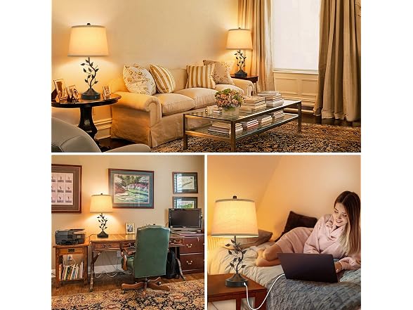 Barith Leaf Table Lamp Set of 2