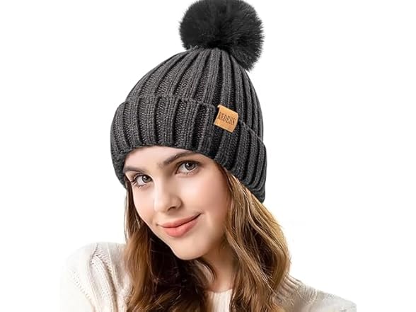 REDESS Womens Winter Knitted Beanie Hat