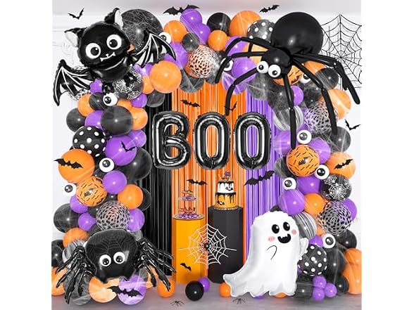 Ouddy Life 178Pcs Halloween Balloons