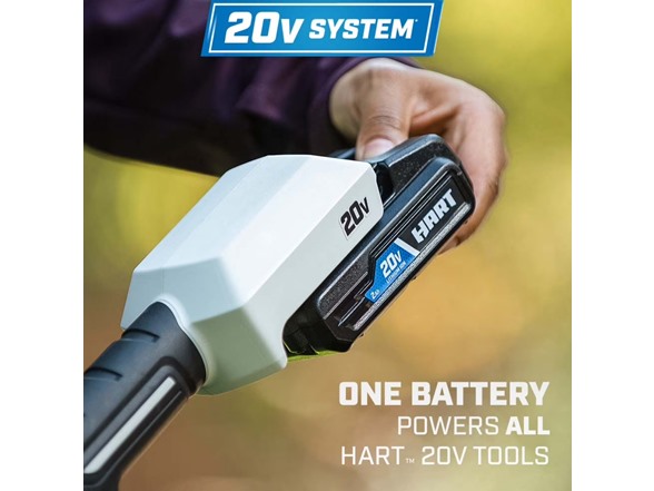HART 20V Cordless 13" String Trimmer Kit, (1) 2.0 Ah Lithium-Ion Battery