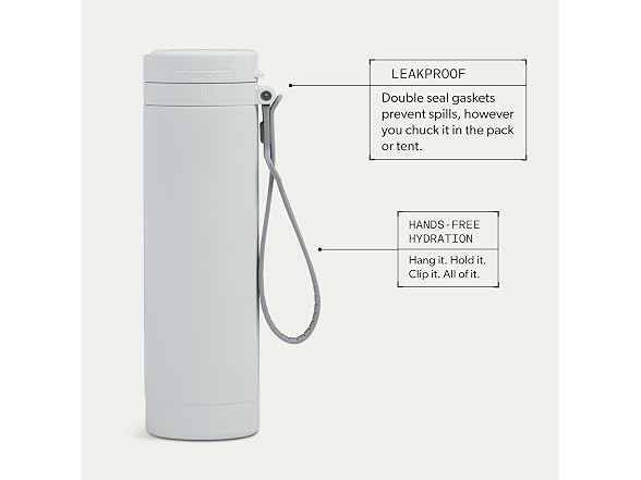 Dometic 22 oz Insulated Sip Bottle, Frost