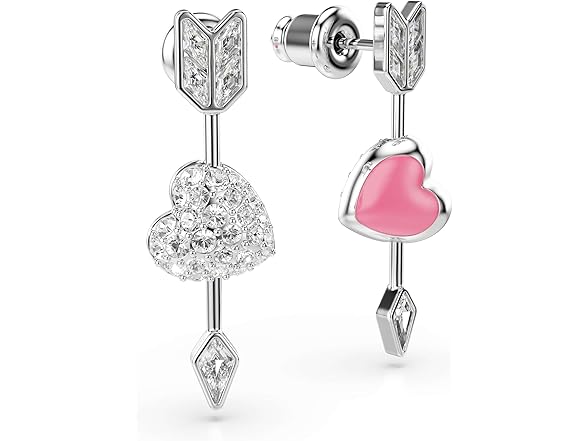 Swarovski Idyllia Heart w/ Arrow Drop Earrings