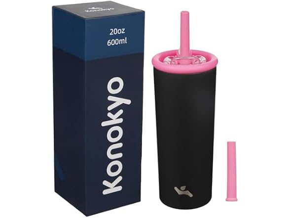 Konokyo 20oz Insulated Tumbler Black