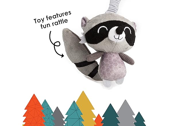 Diono Baby Racoon Car Seat Straps & Toy