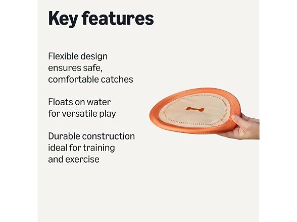 Amazon Basics Amazon Basics Dog Flying Disc, 9.53 Inch