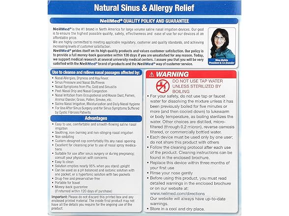 A Complete Sinus Nasal Rinse Kit, 50 ct