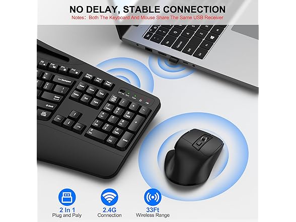 Wireless Keyboard and Mouse Combo | 2.4G