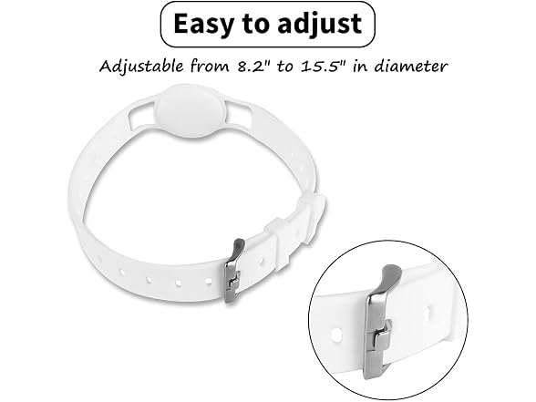 SaharaCase Silicone Dog Collar for Apple AirTag