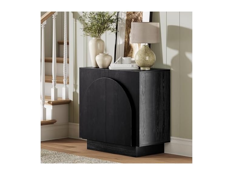 Nathan James Iris Credenza, Black Oak