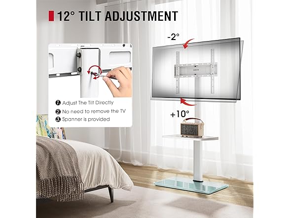 AOKCOS Floor TV Stand | 32-65"