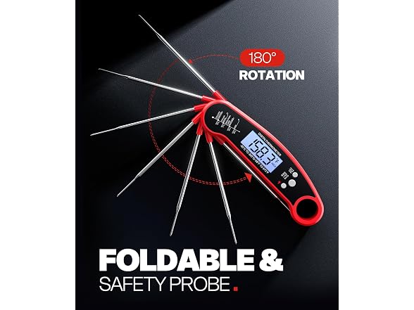 ONFIKY GAR-15 ONFIKY Digital Meat Thermometer, Red
