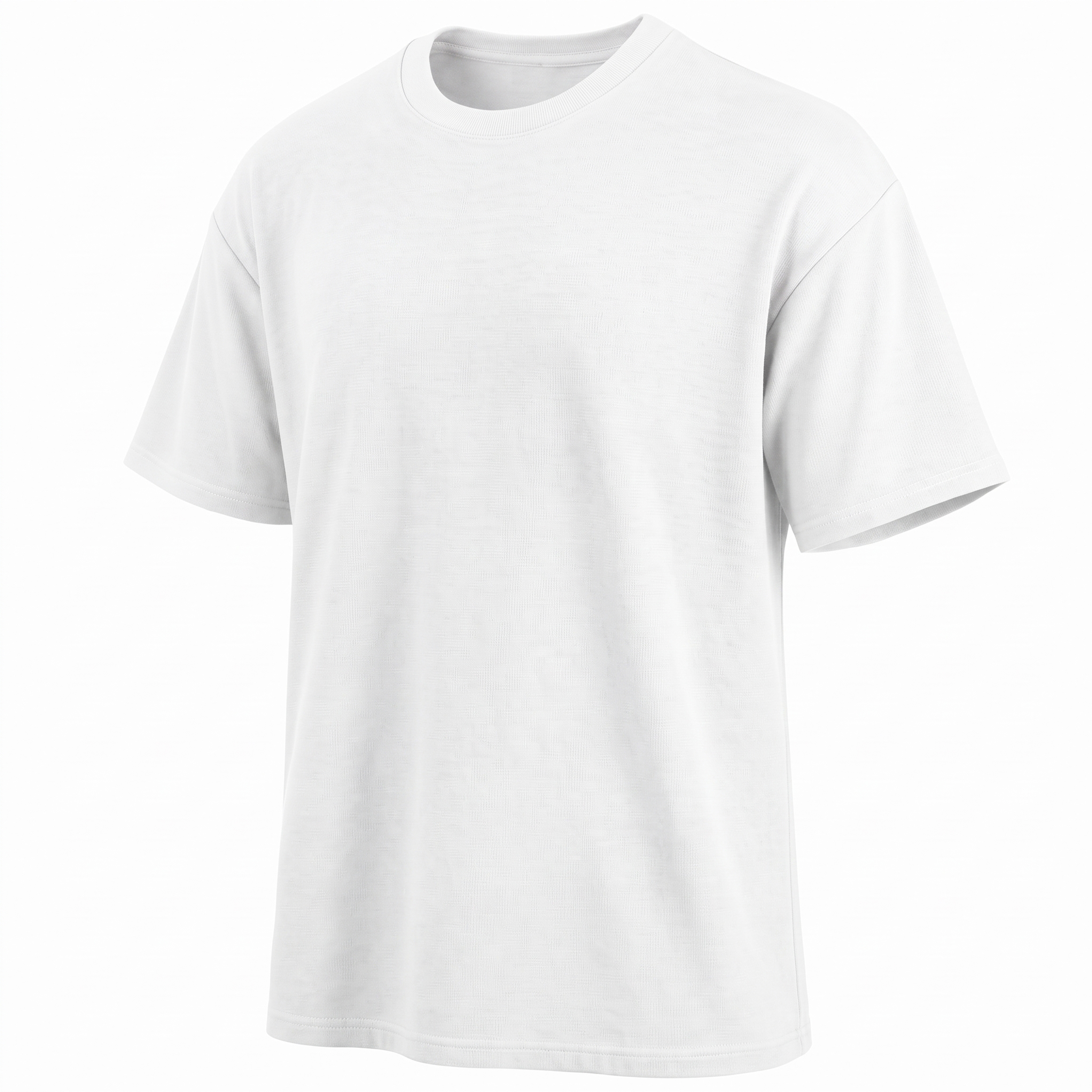 5Pk Mens Waffle Knit Drop Shoulder Tee - Gallery 30