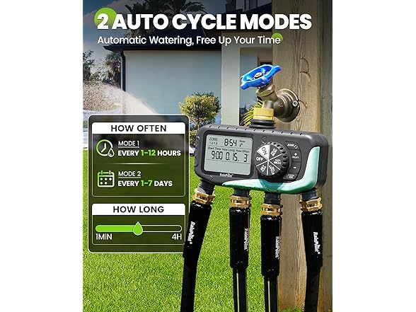 RAINPOINT 4-Outlet Hose Timer