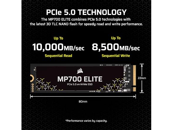 Corsair MP700 Elite 4TB PCIe 5.0 NVMe