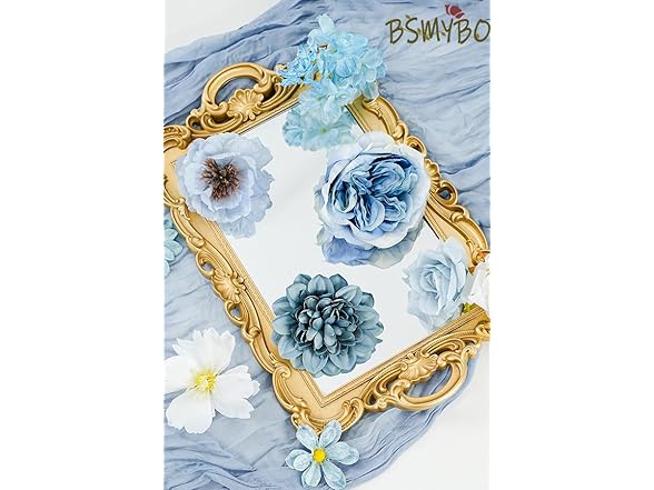 Artificial Blue Flowers Combo